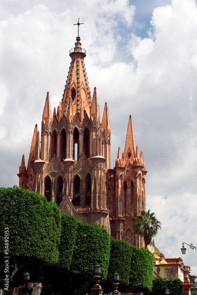 Fototapeta premium Katedra św. Michała - San Miguel de Allende, Meksyk