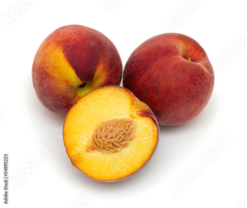 peach isolated on white