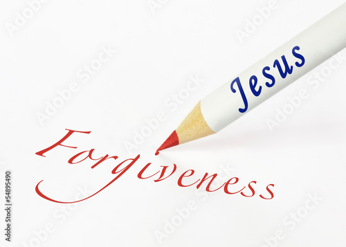 Jesus spells forgiveness