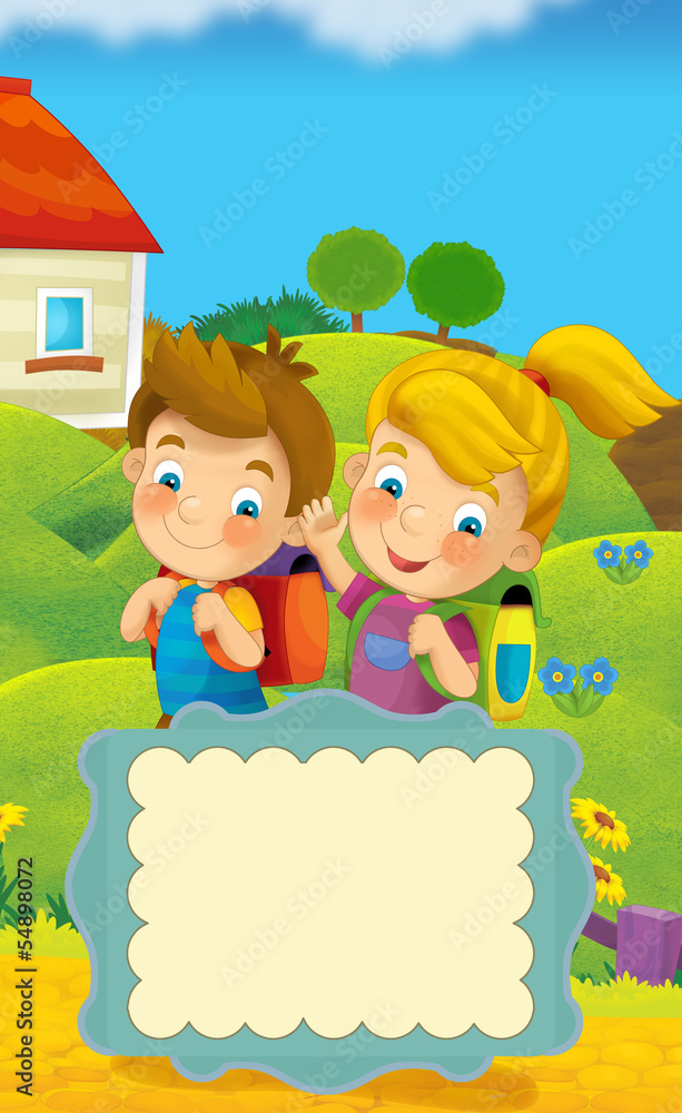 Cover illustration - good for cover or diploma Cover illustration - good for cover or diploma
