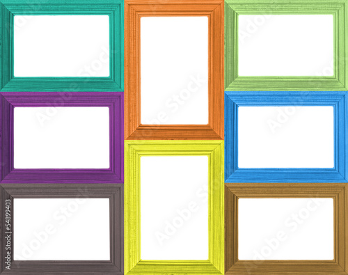 set of wooden frames