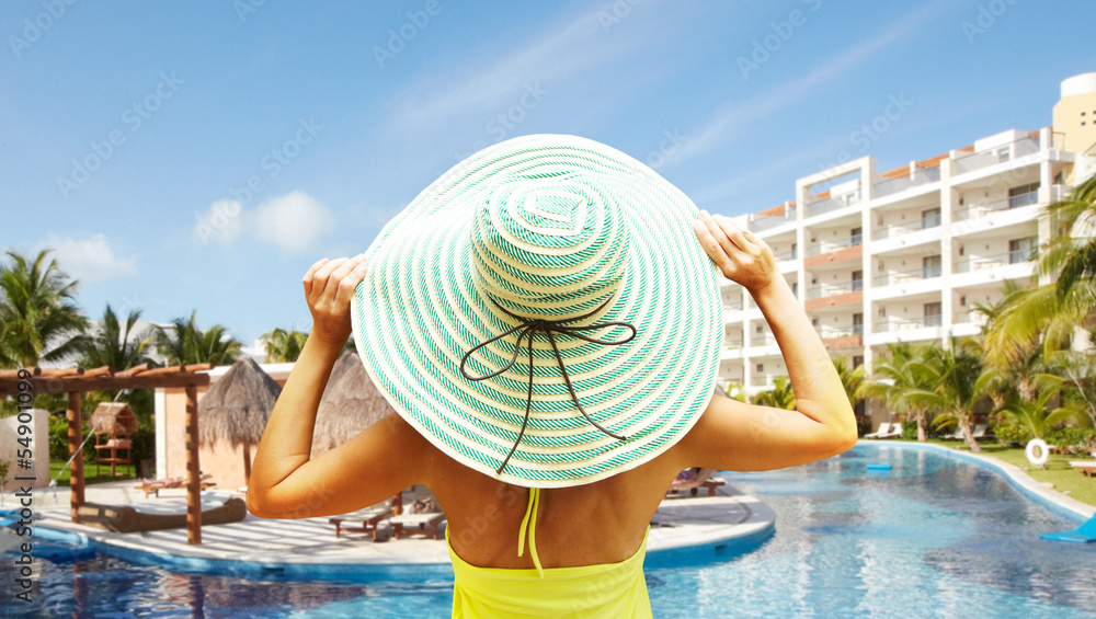 Fototapeta premium Woman on vacation.