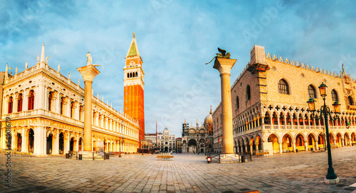 Panoramic view to San Marco square in Venice, Italy © andreykr