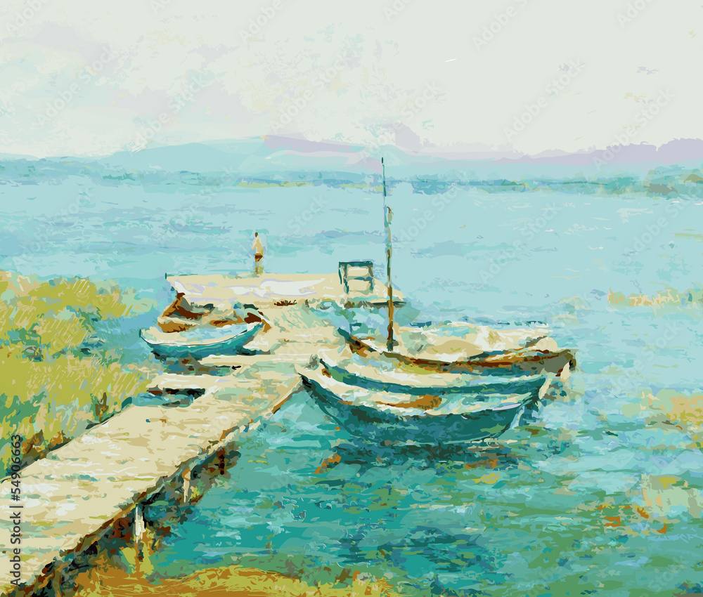 Fototapeta premium lake shore