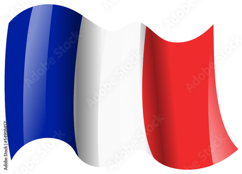 frankreich fahne wehend france flag waving