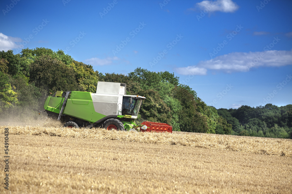 Obraz premium Moissonneuse-batteuse