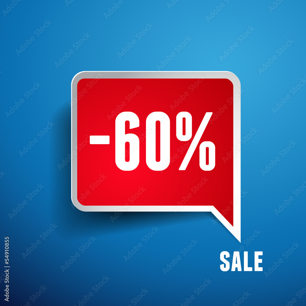 Sale percents label. Vector