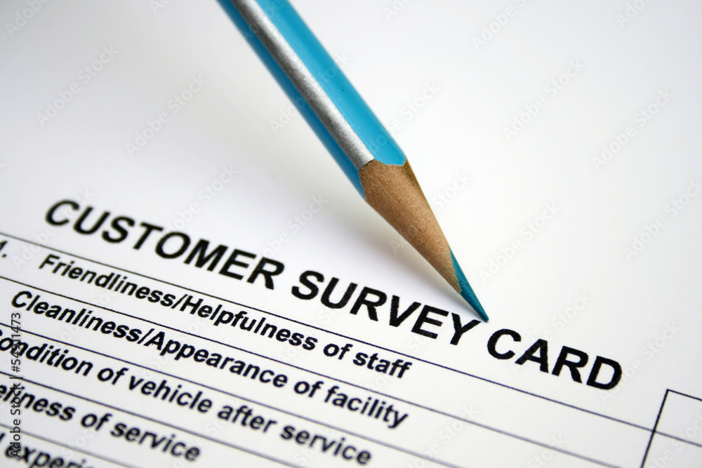 Customer survey card