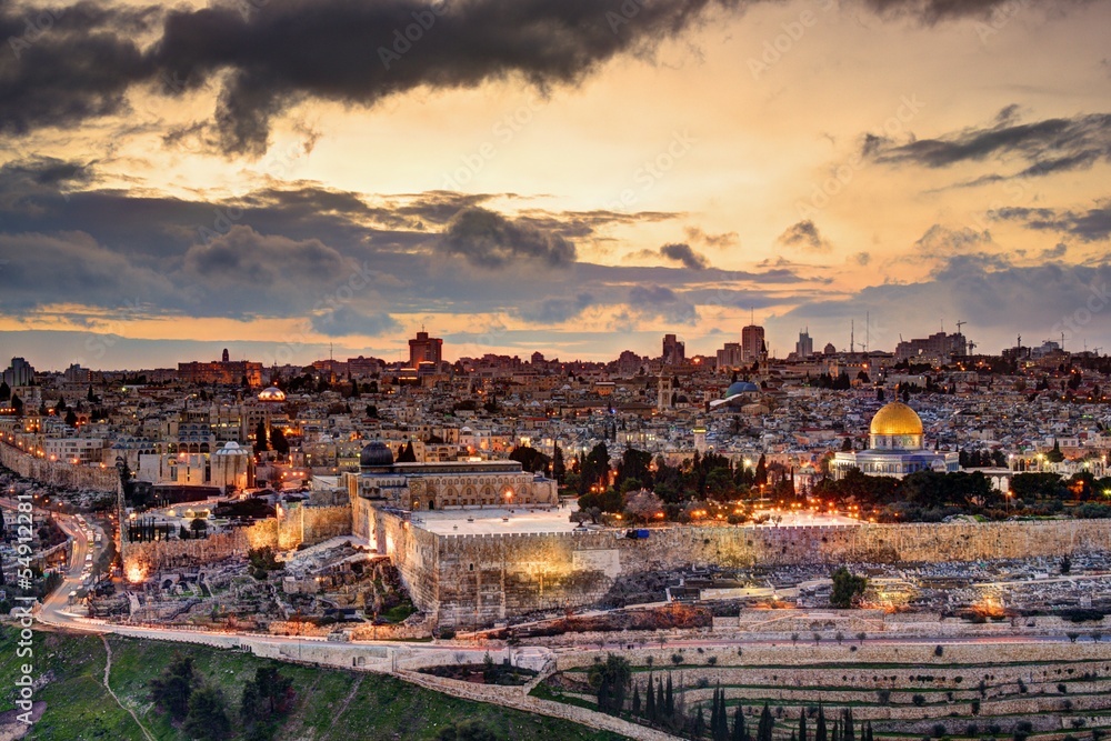 Fototapeta premium Jerusalem Old City Skyline