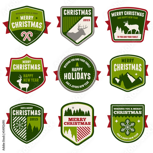 Christmas badges