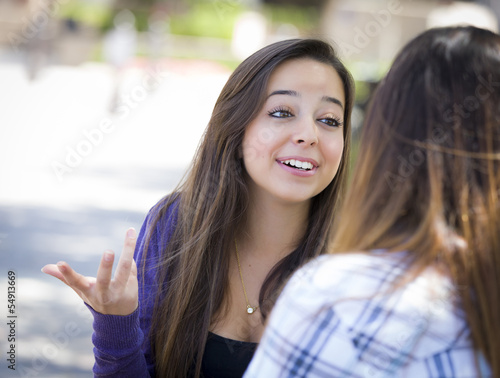 Expressive Young Mixed Race...