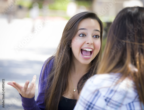 Expressive Young Mixed Race...