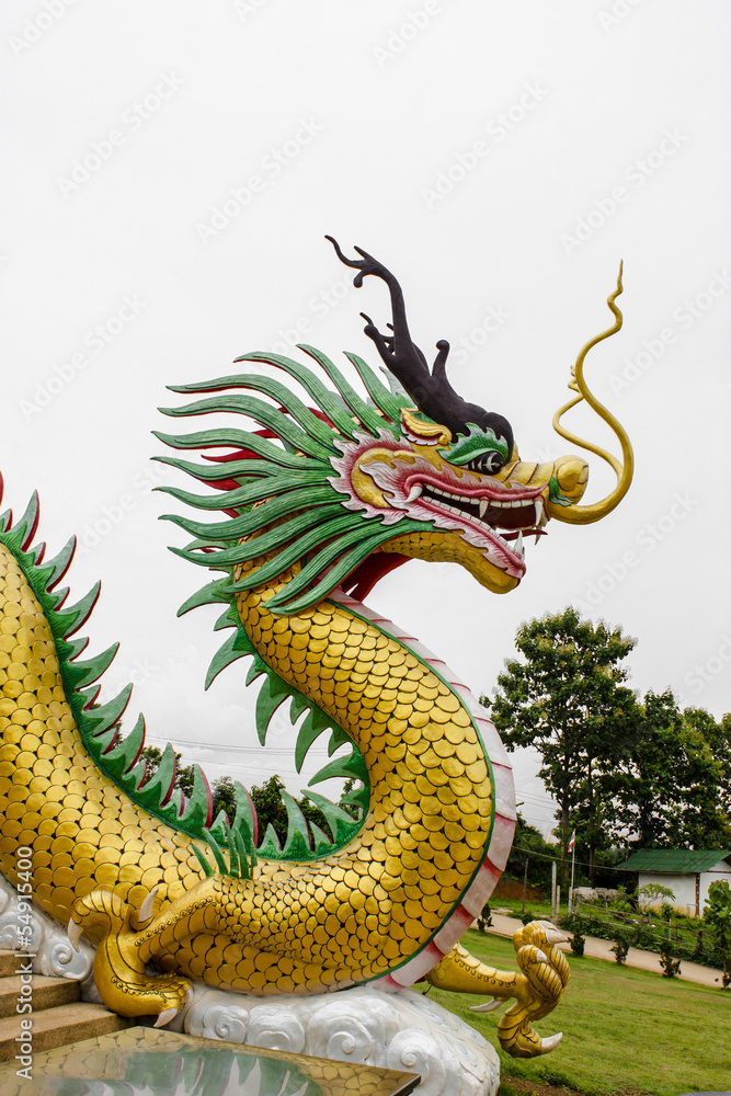 Fototapeta premium Chinese style dragon statue
