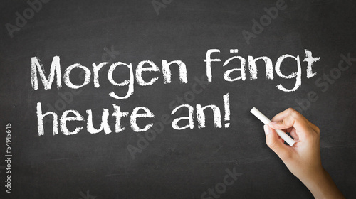Tomorrow starts today (In german)