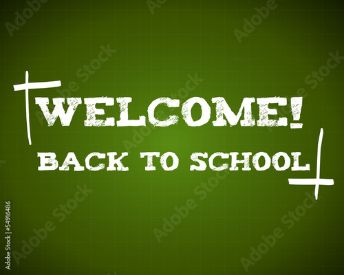 back to school on blackboard