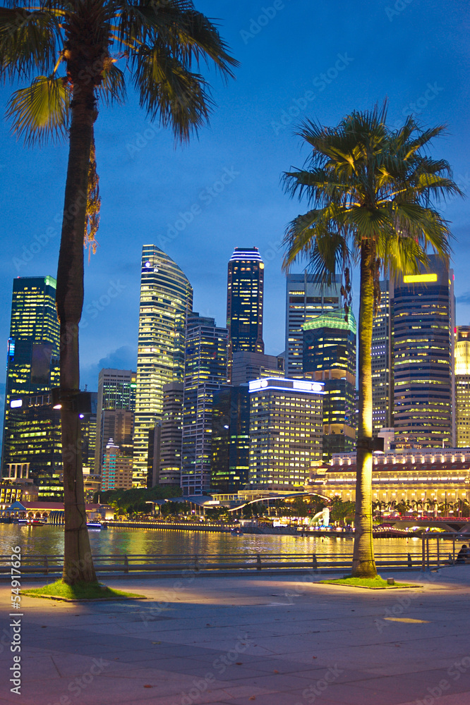 Obraz premium Quayside of Singapore