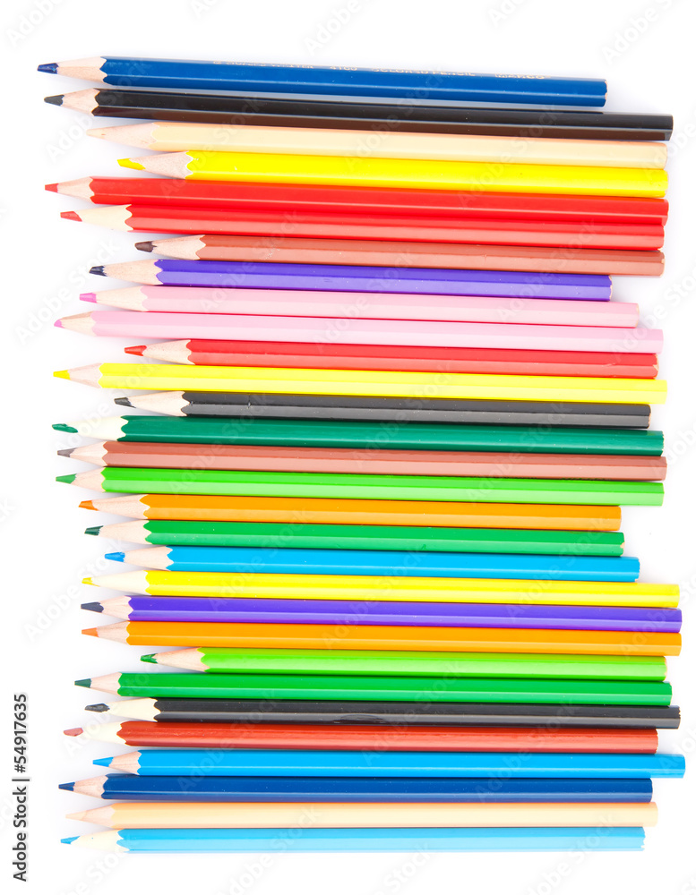 Collection of colored pencils Collection of colored pencils