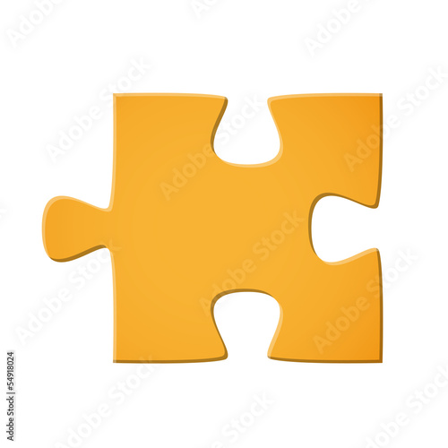 Puzzleteil gelb