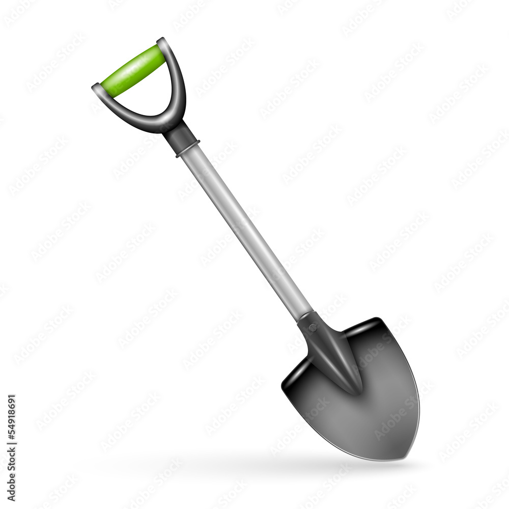 Garden spade, isolated on white background. Garden spade, isolated on white background.