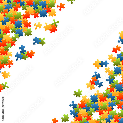 Puzzleteile Hintergrund bunt