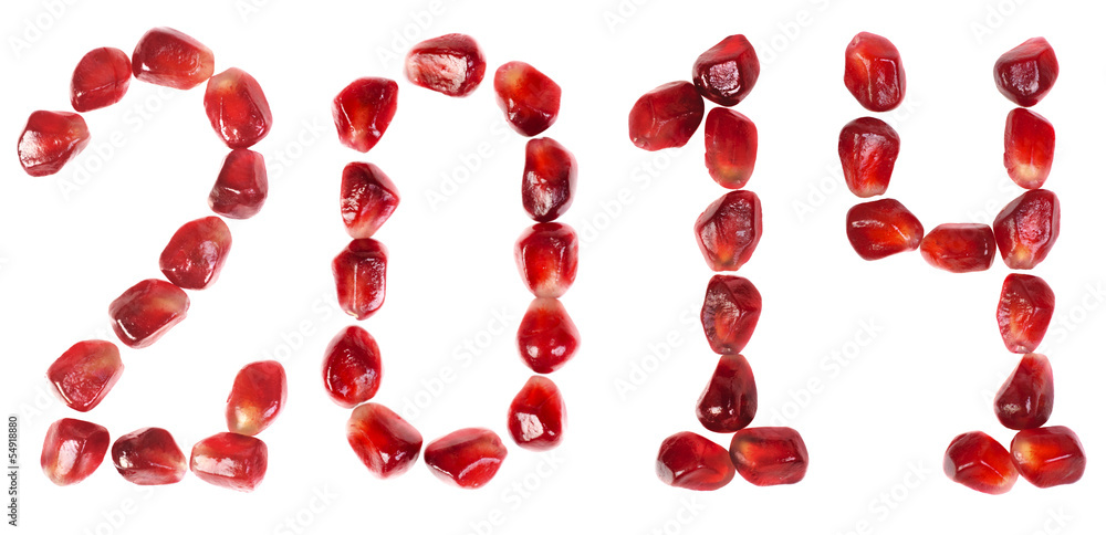 Happy new year 2014. seeds of a pomegranate Happy new year 2014. seeds of a pomegranate