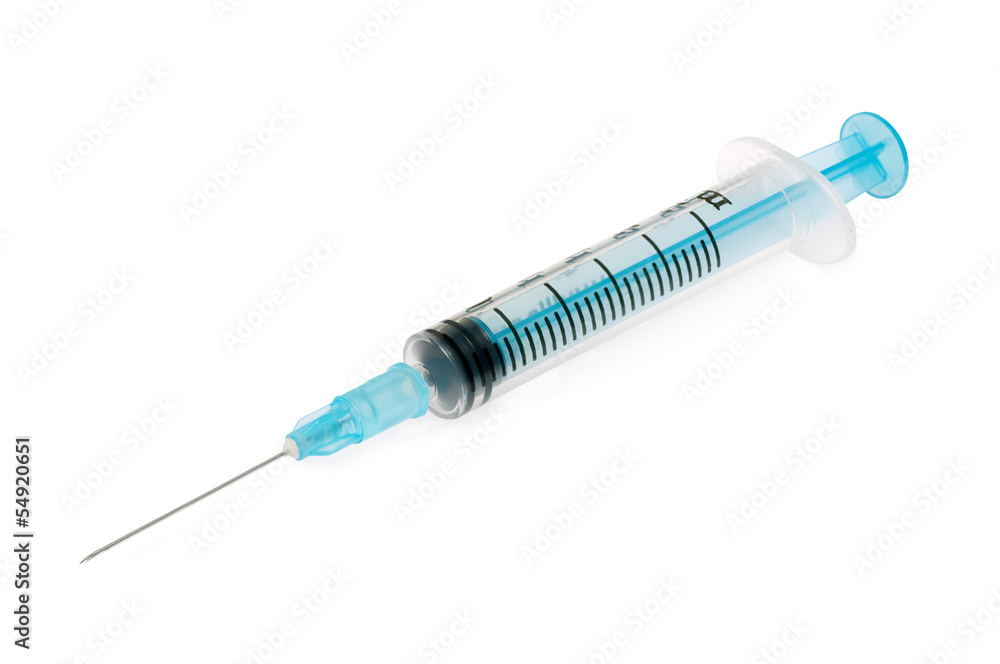syringe isolated on white syringe isolated on white