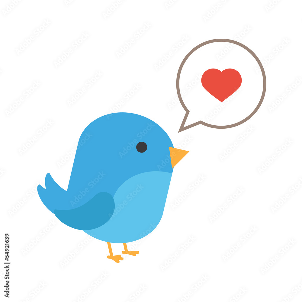 Blue bird with hearth Blue bird with hearth