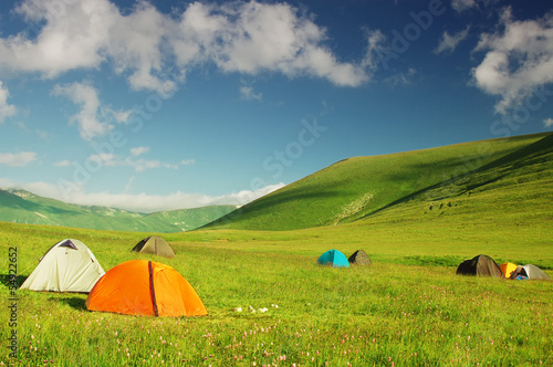 Campsite in the mountains