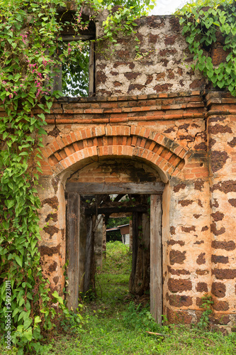 Colonial ruin in Tha Rae  Sakon Nakhon  Thailand