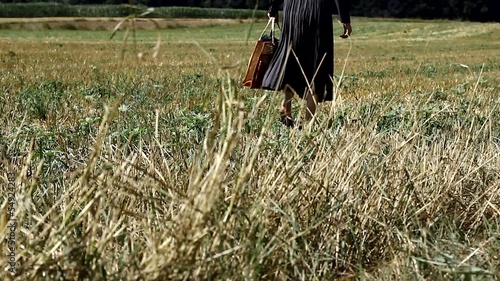 Wallpaper Mural Homeless woman on the field. Torontodigital.ca