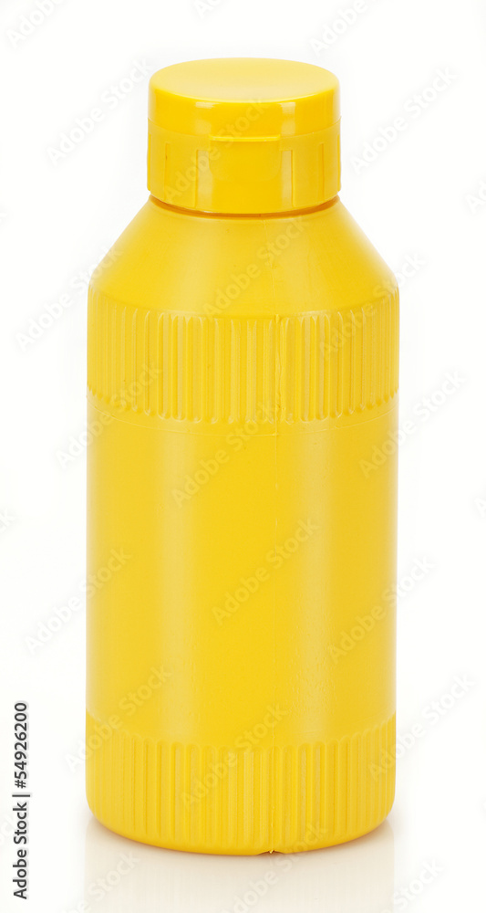 small yellow plastic bottle small yellow plastic bottle