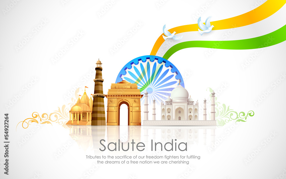 Naklejka premium India Background