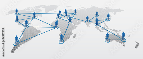 Social network - gray