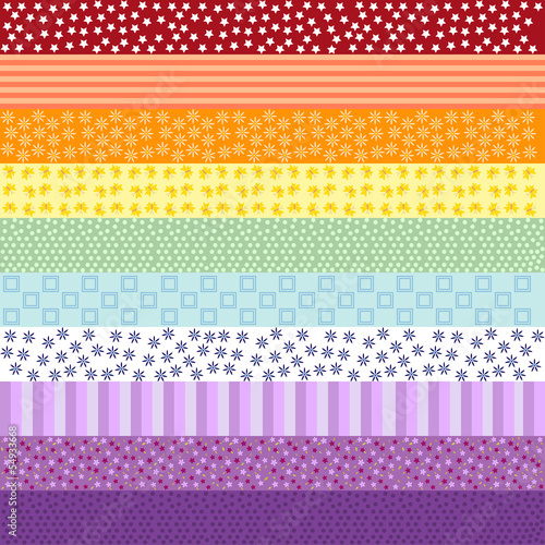 colorful patchwork seamless pattern