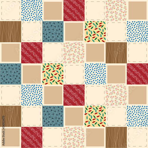 patchwork seamless pattern