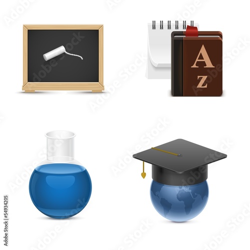 school vector icons