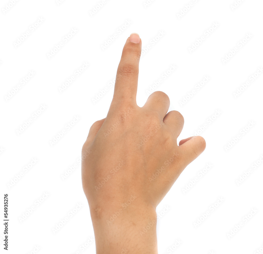women hand pointing sign. women hand pointing sign.