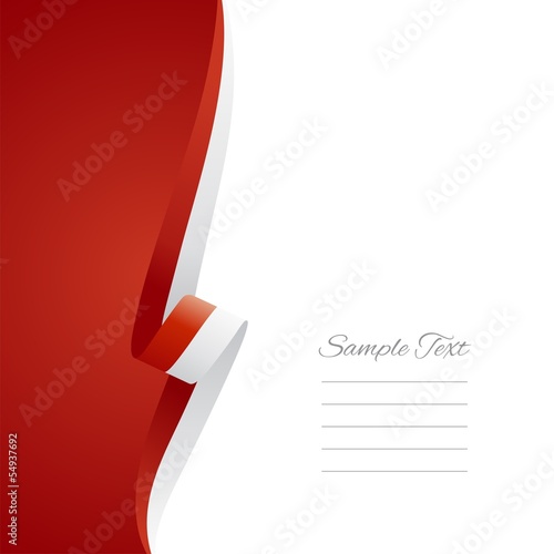 Indonesian left side brochure cover vector