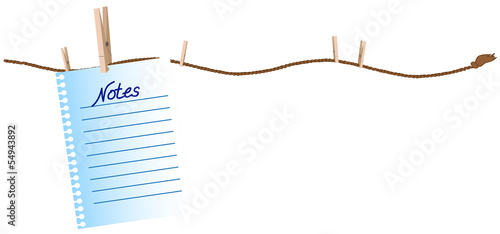 Laundry rope with clothpins