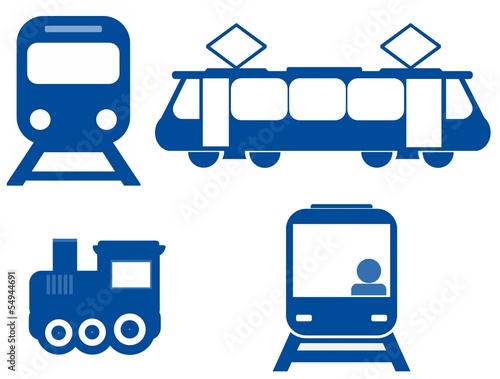 Trains en 4 icônes 