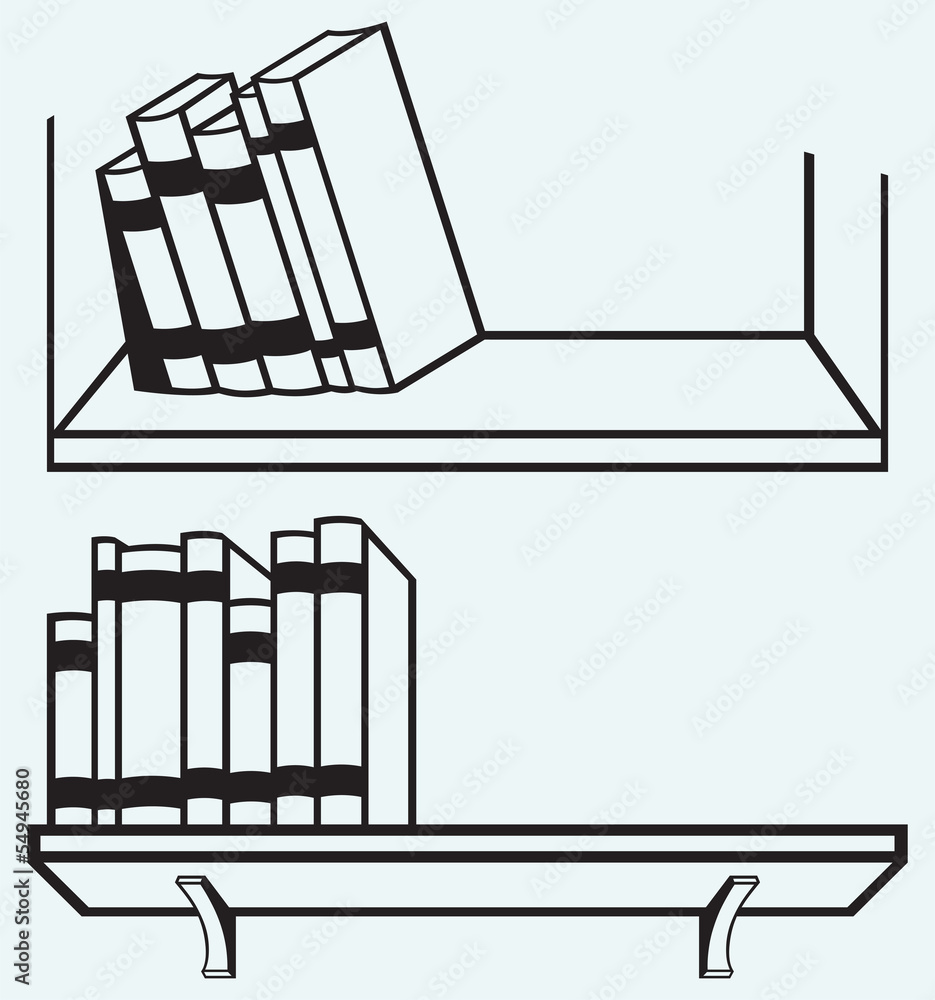 Old books isolated on blue background Old books isolated on blue background