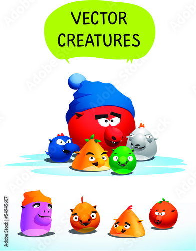 Funky vector creatures
