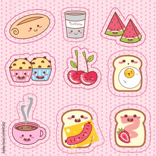 Break fast - picnic kawaii - café da manhã