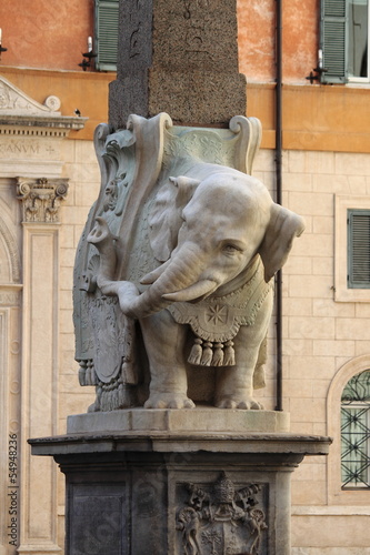 Obelisk of Minerva in Rome, Italy