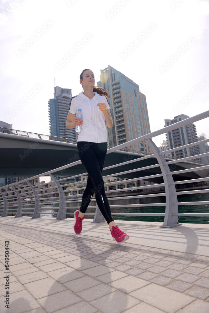 woman jogging at morning woman jogging at morning