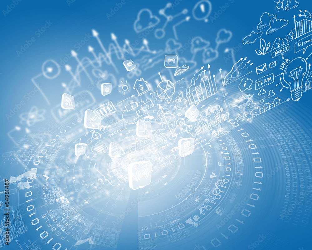 Obraz premium Digital background