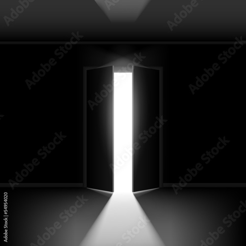 Double open door