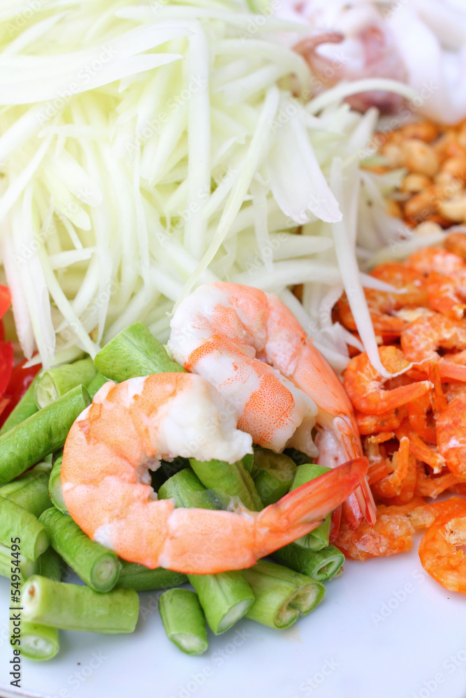 Papaya salad Papaya salad