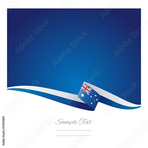 Australian flag abstract color background vector