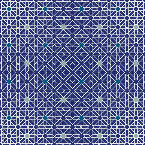 Moorish Star Seamless Pattern Background